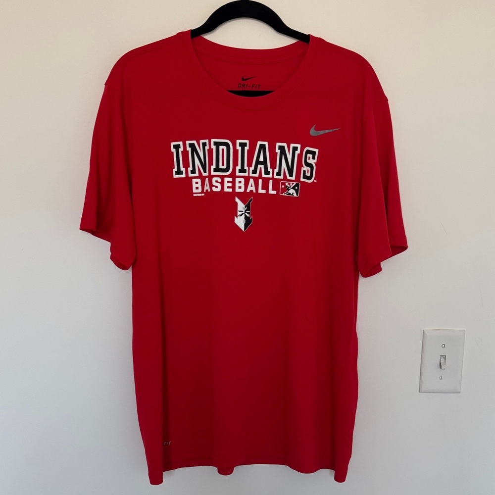 Nike Dri-Fit Indianapolis Indians Red Baseball Tee - Size XL